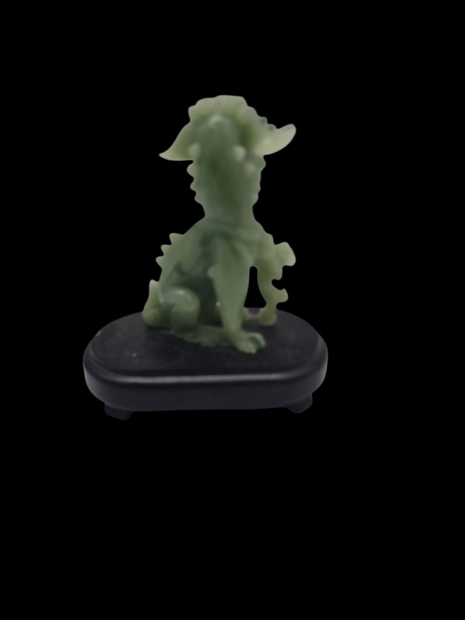 Small Jadeite Foo Dog Figurine - 3