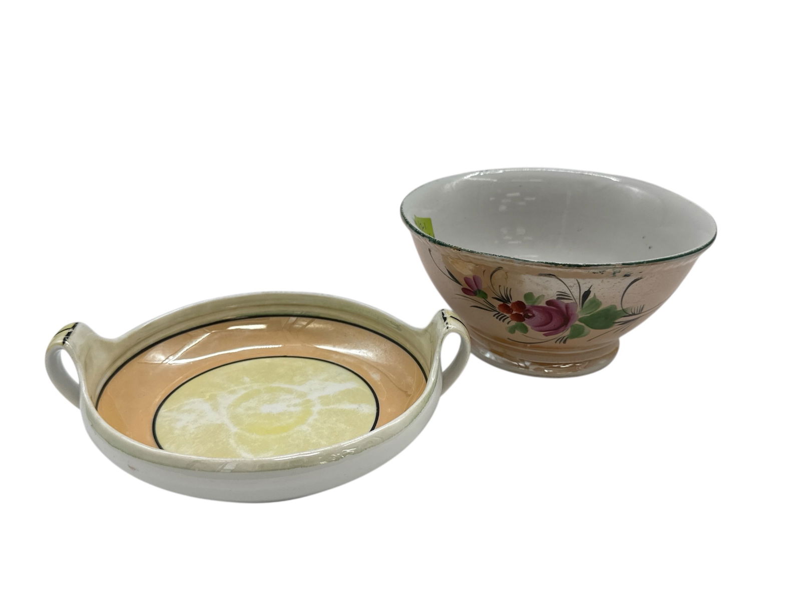 Group of Two German Porcelain Bowls Rochlitz & Floral Decor (1 of 4)