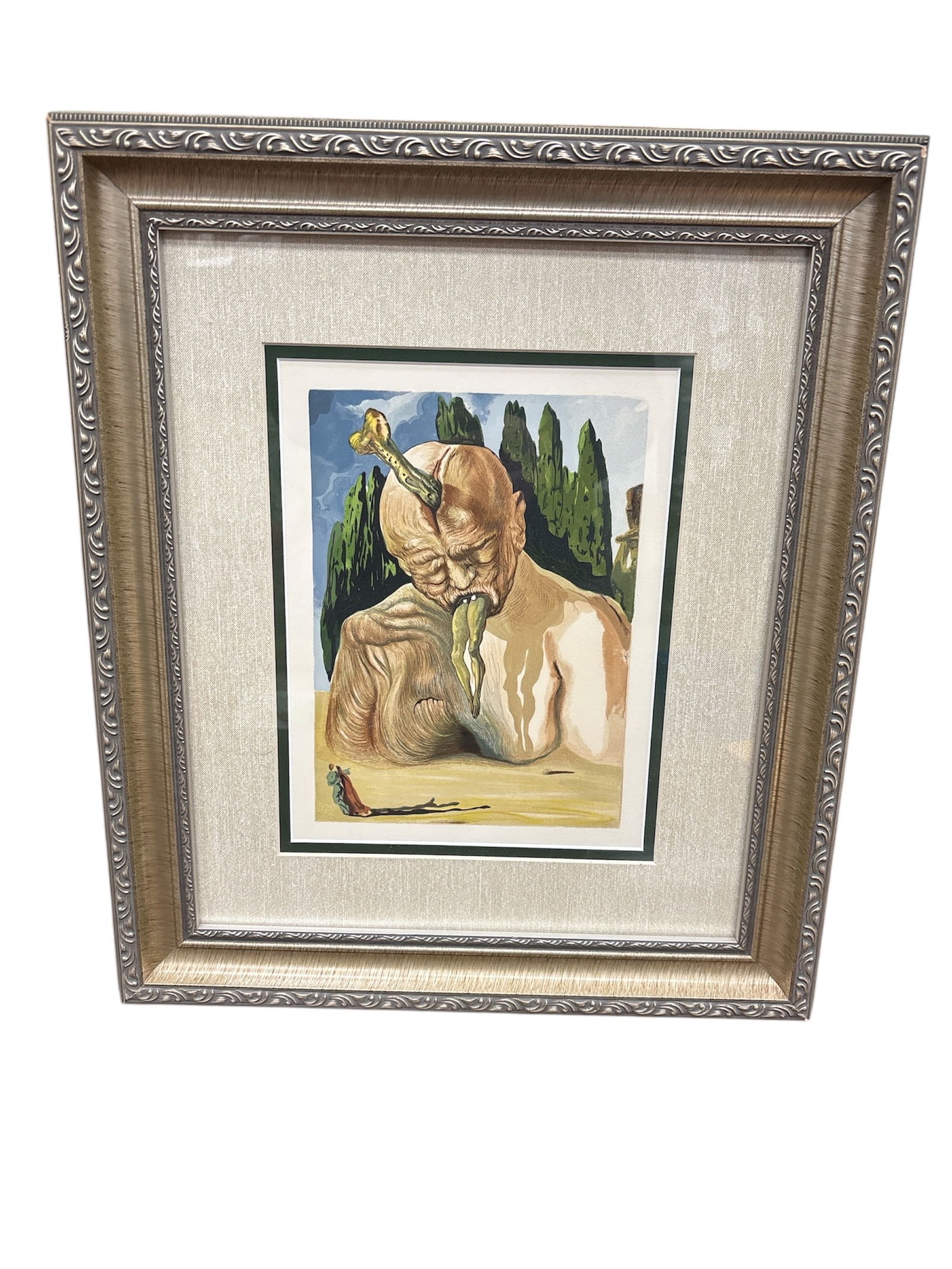 Salvador Dali (1904-1989) Original Color Woodcut, "The Logician Devil" (Enferno Canto 27), from The (1 of 4)