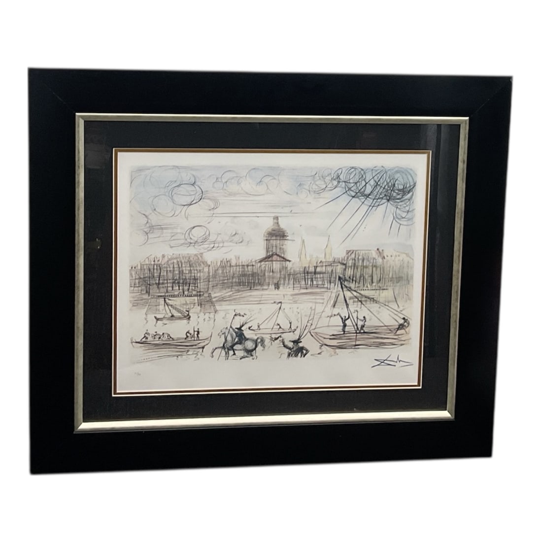 SALVADOR DALI "Acadamie des Beaux-Arts" (Academy of Fine Arts) Facsimile Signed Limited Edition: Description