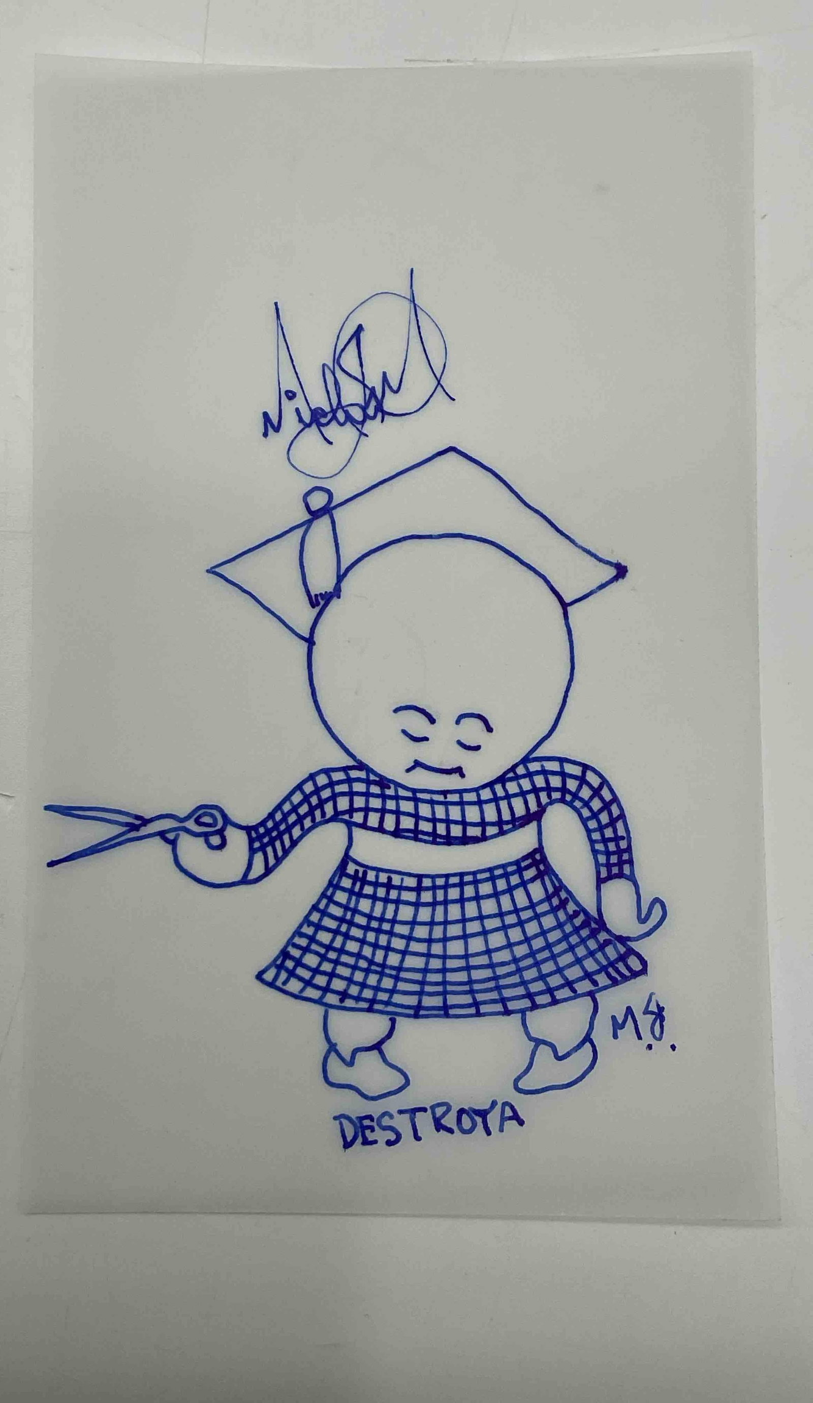 Original "Goop" Drawings by Michael Jackson (American, 1958-2009): Original one of a kind set of 54 drawings by the king of pop Michael Jackson. These drawings were made by Mr. Jackson after he was inspired by reading a children's book "New Goops". The drawings are a