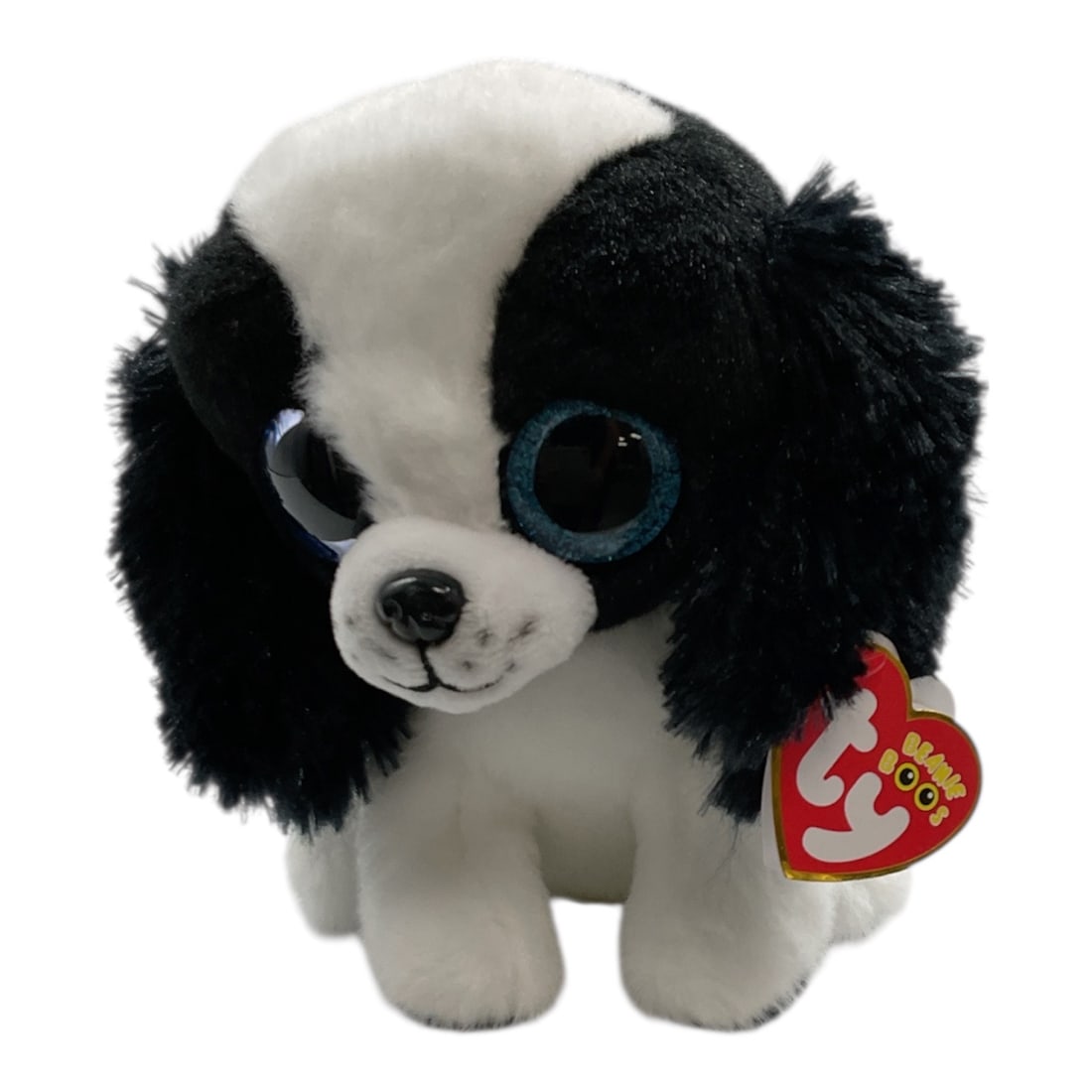 Ty Beanie Baby Sissy Black and White Plush Dog with Tag (1 of 4)