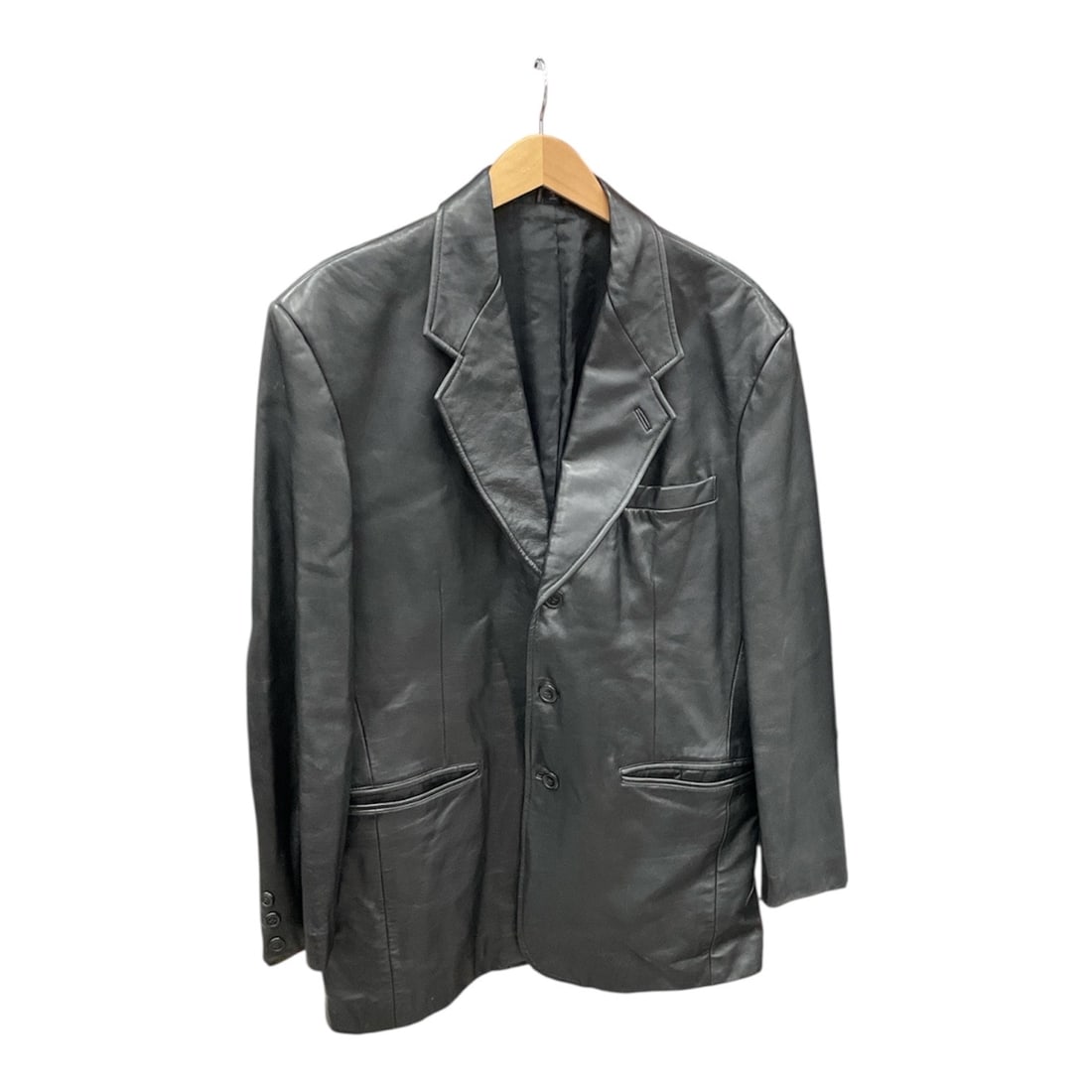 Todays Man Leather Blazer Jacket Size 42 Regular (1 of 5)