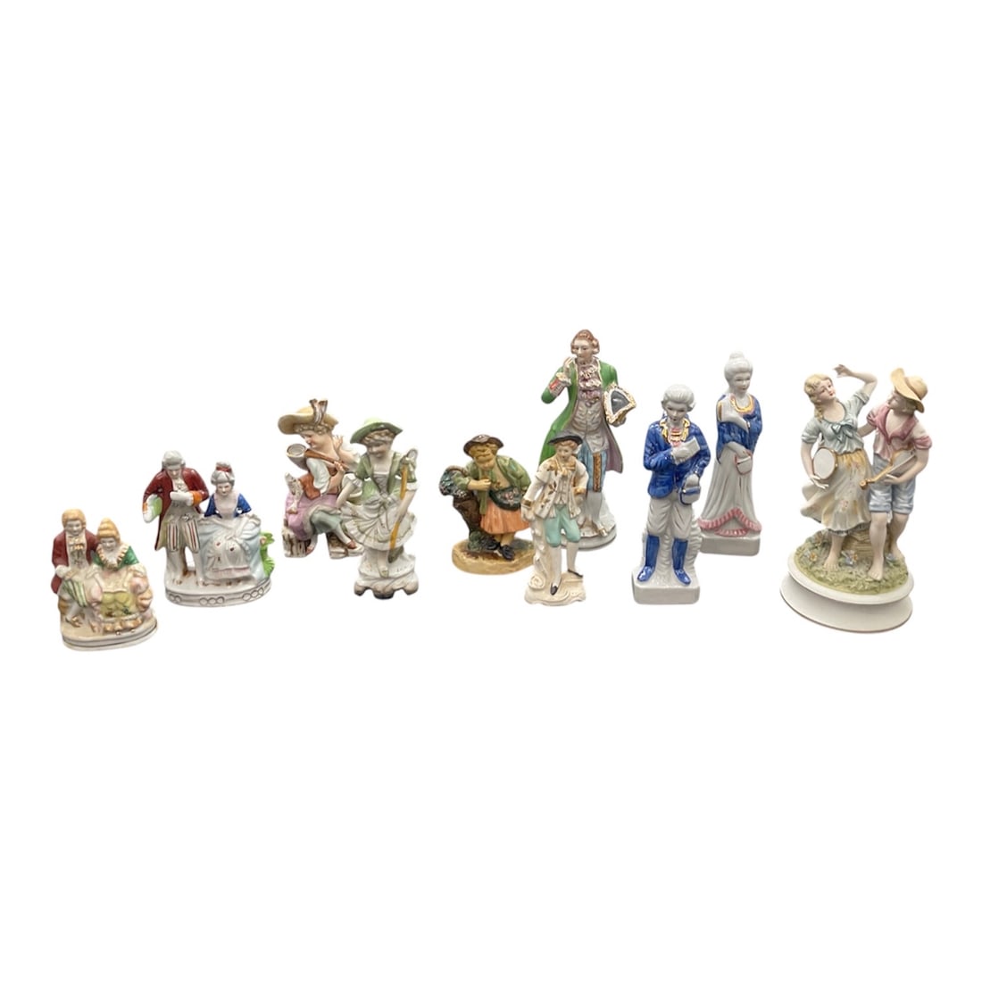 Collection of Victorian Style Porcelain Figurines (1 of 12)