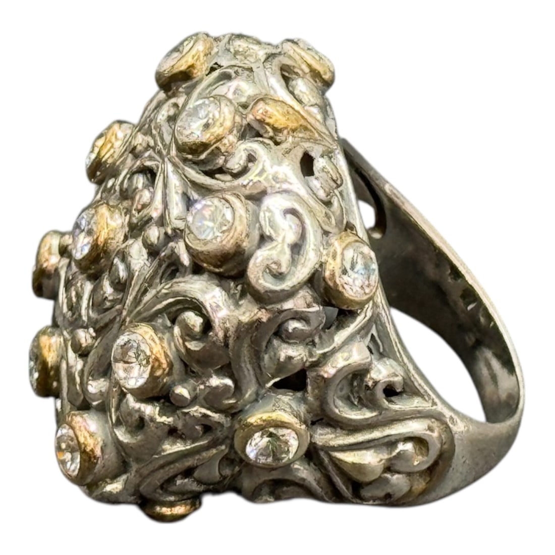 Silver and Stone Ring - 3