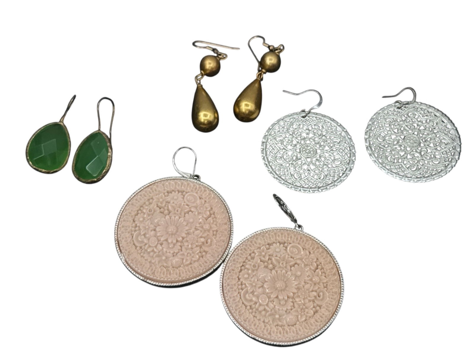 Group of 4 Fashion Drop and Disc Earrings (1 of 2)