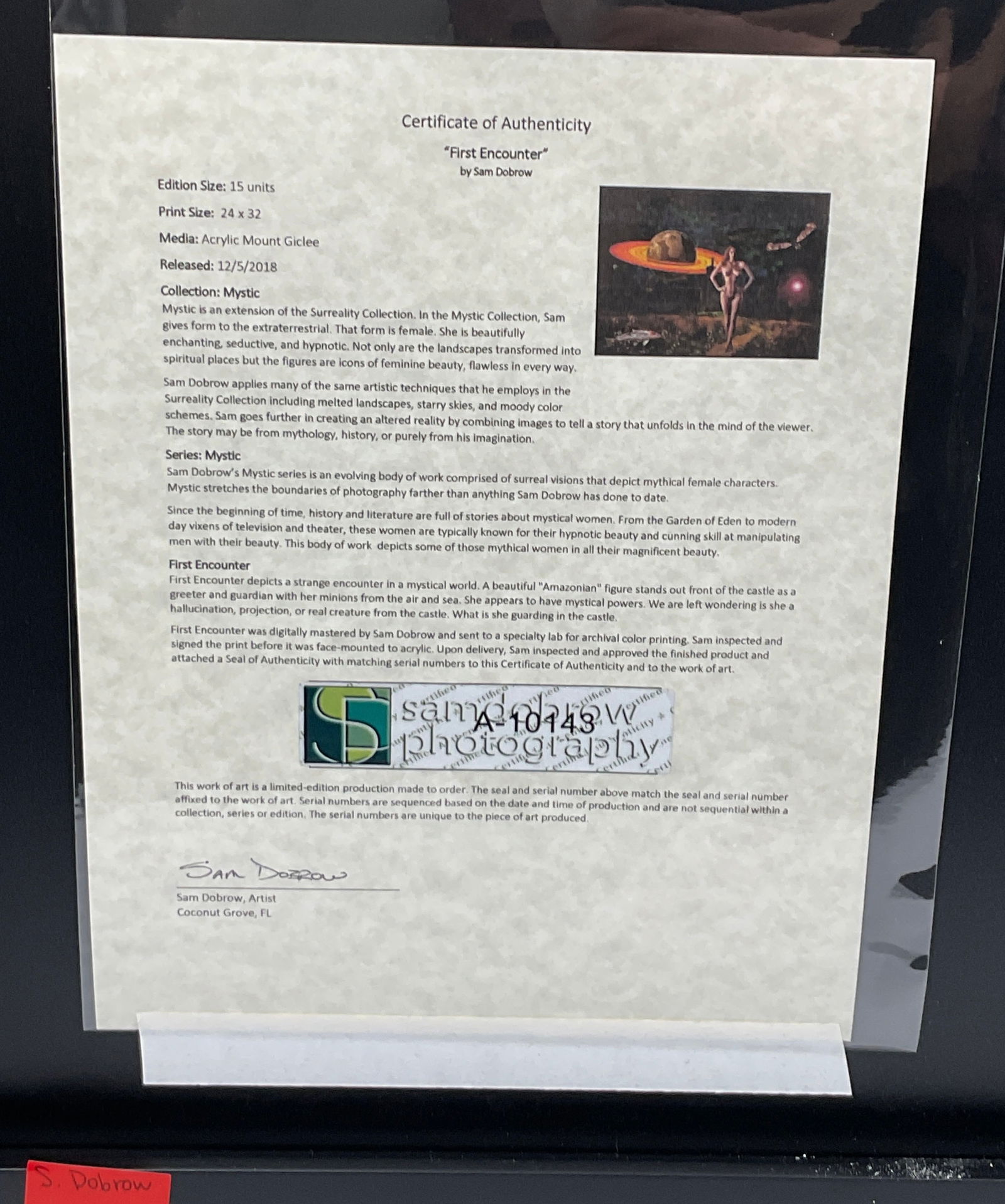 Sam Dobrow First Encounter Surreal Celestial Figurative Giclée - 4