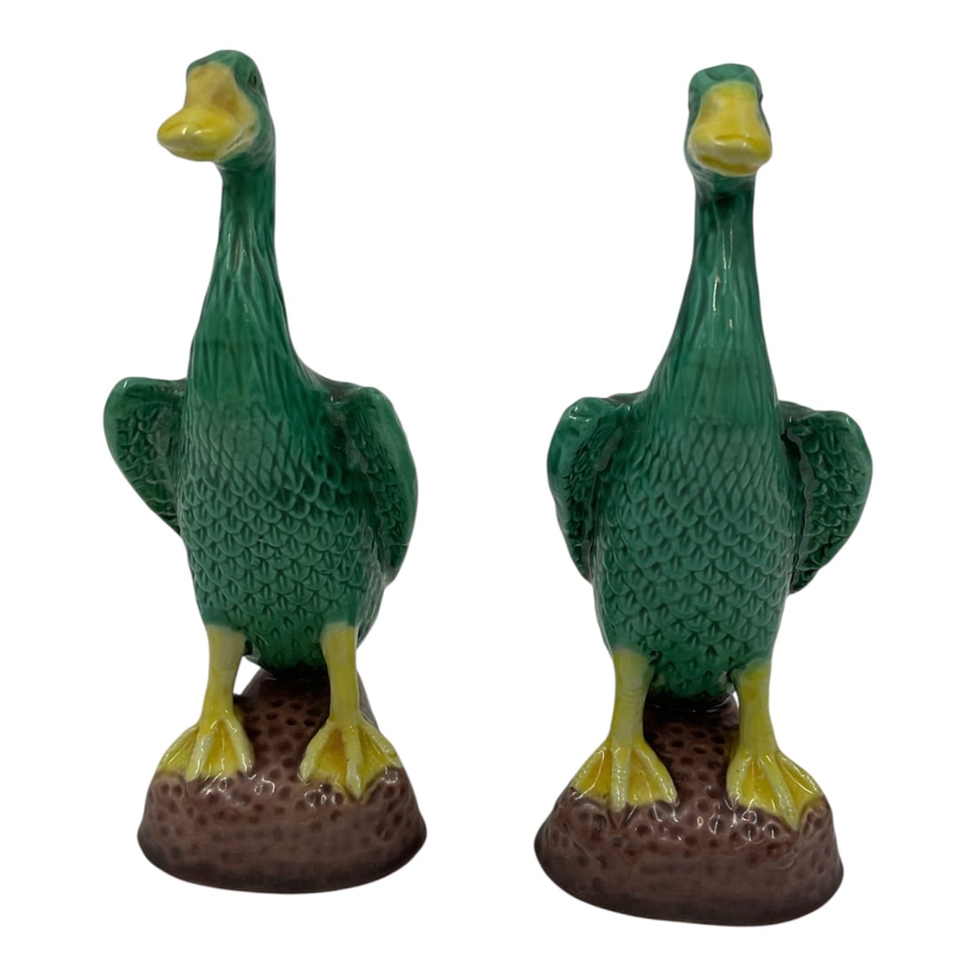 Pair of Chinese Porcelain Duck Figurines (1 of 5)