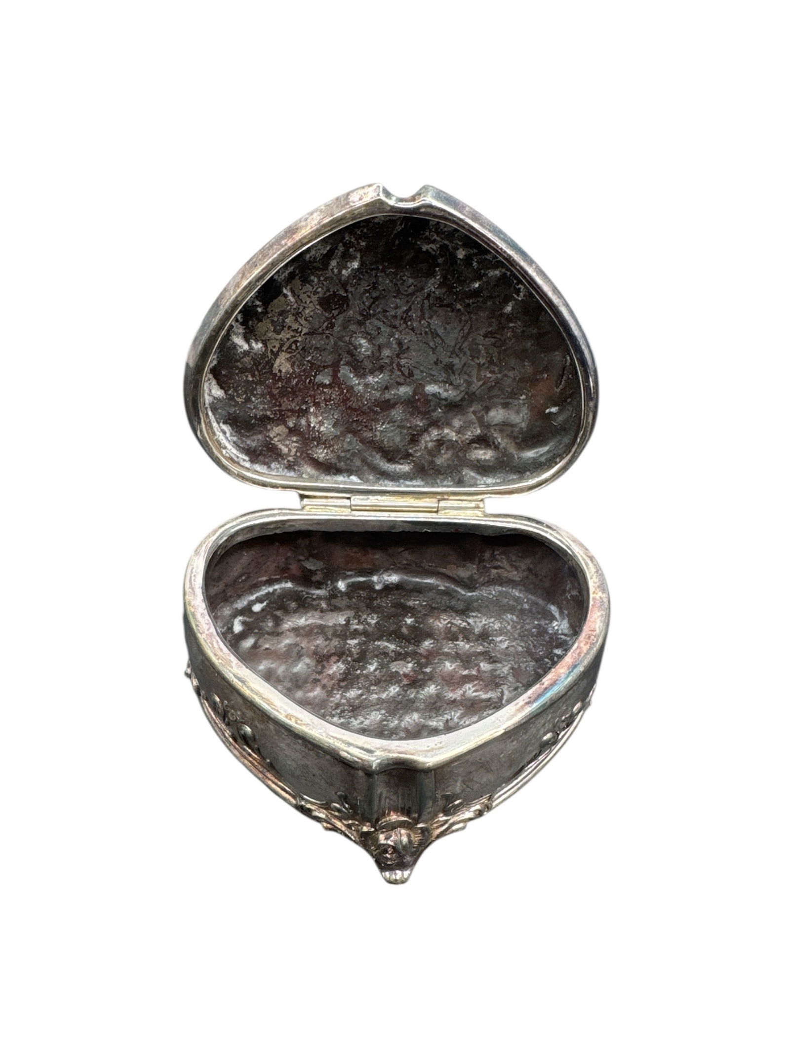Silver Plated Heart-Shaped Box - 2