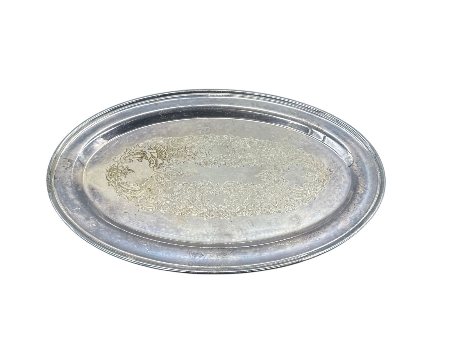 Barrett Silverplate Oval Serving Tray (1 of 3)