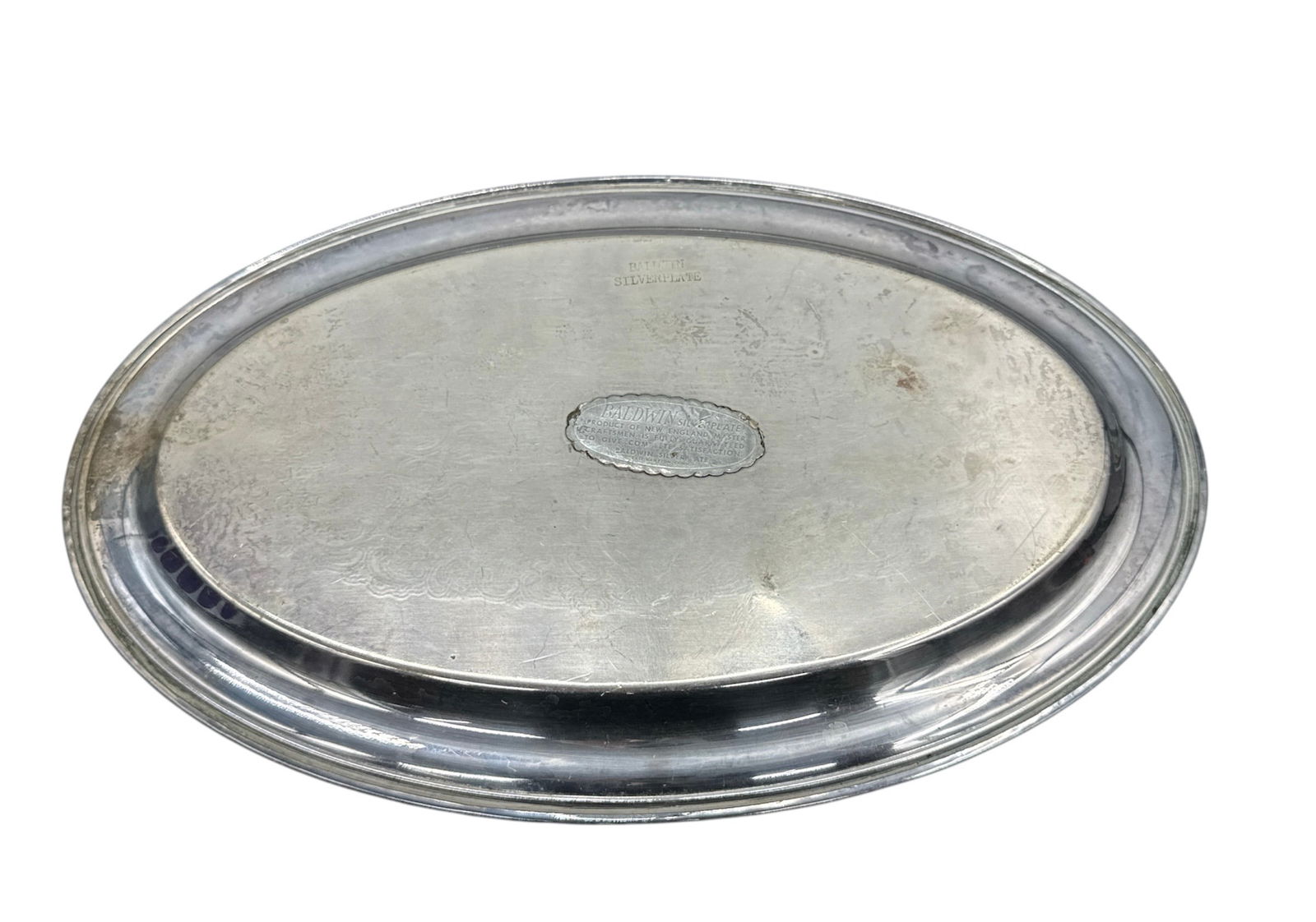 Barrett Silverplate Oval Serving Tray - 2