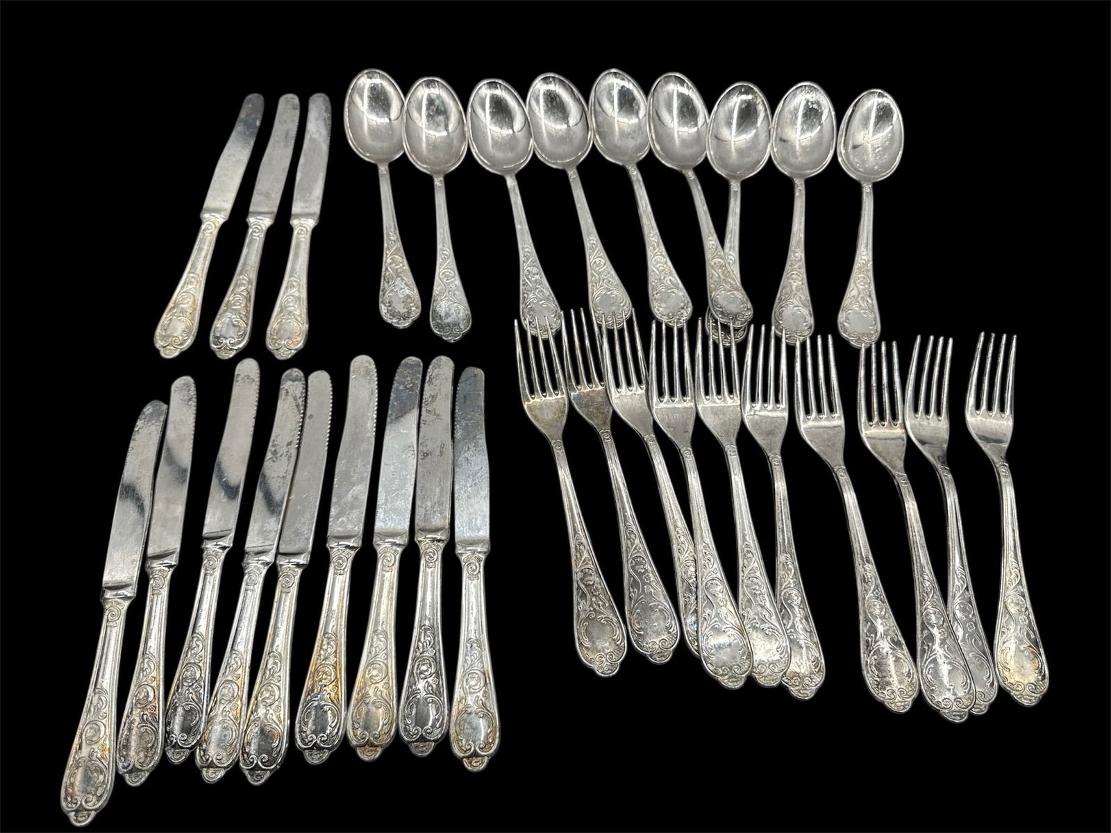 Vintage Silver Plated Flatware Set (1 of 2)