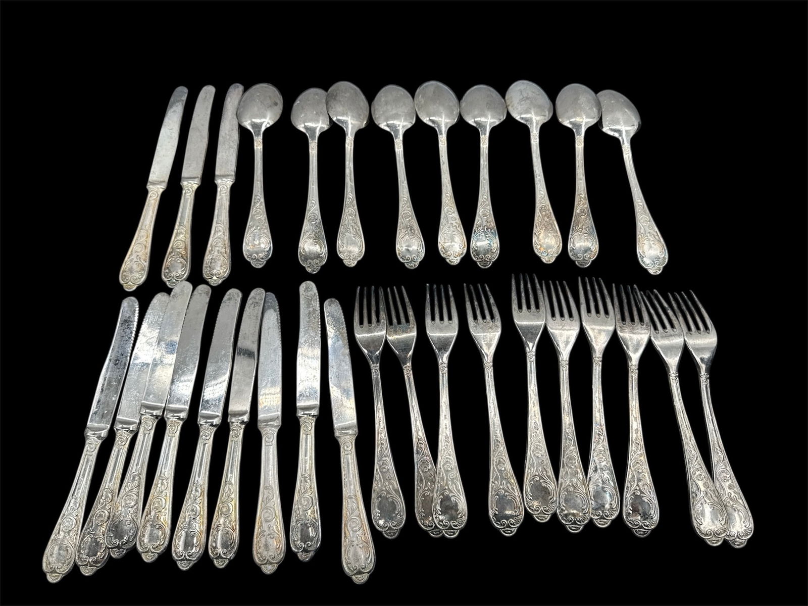 Vintage Silver Plated Flatware Set - 2