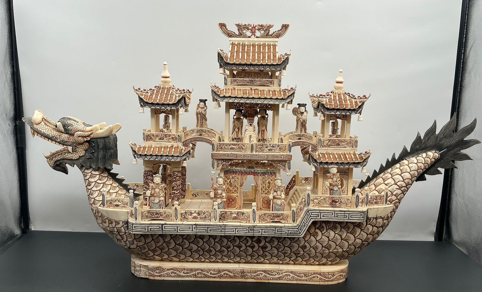 RARE Bone Boat: Bone Phoenix boatDimensions: H23in L39in W8in