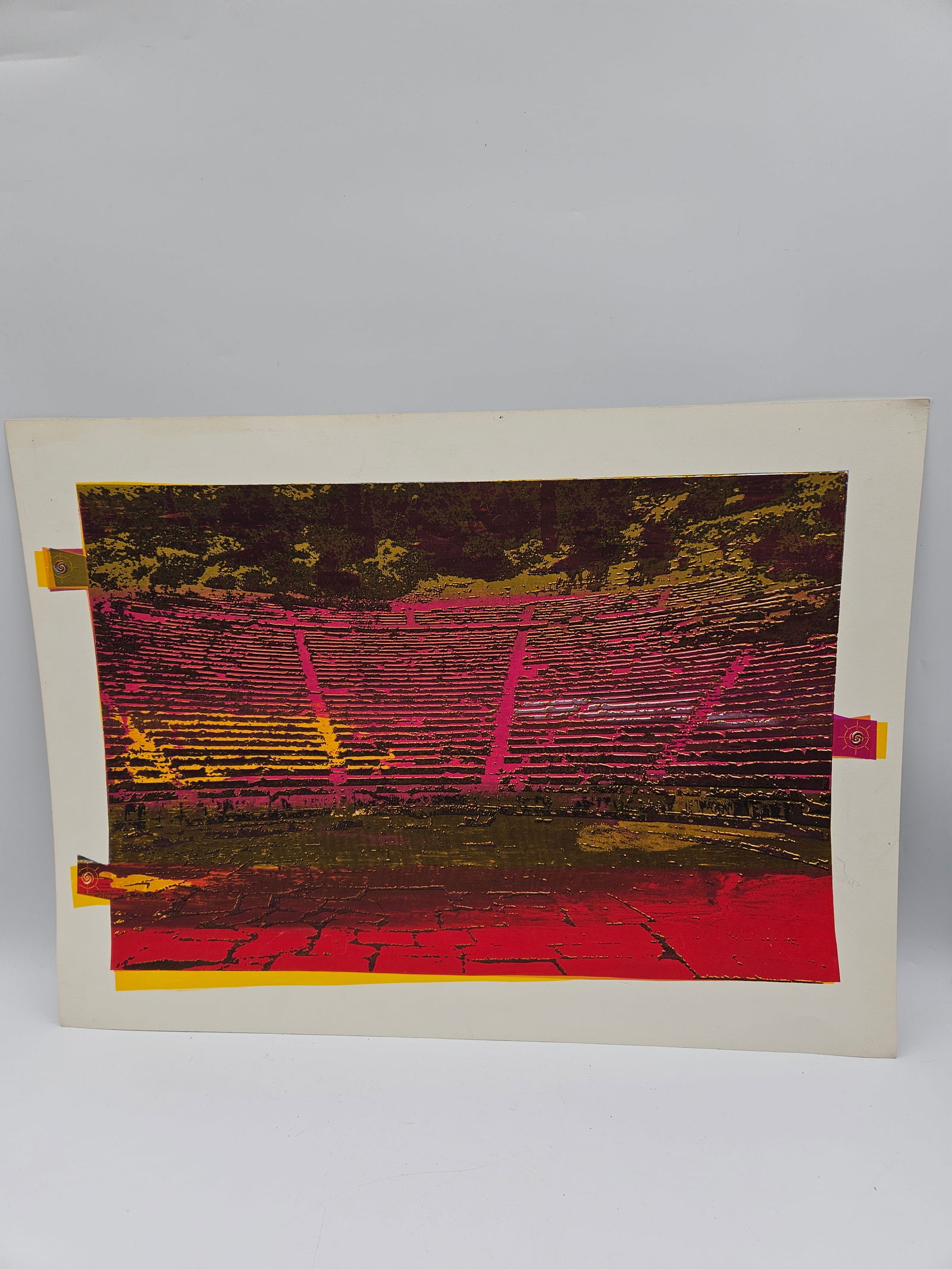 Abstract Red and Yellow Geometric Composition (1 of 2)