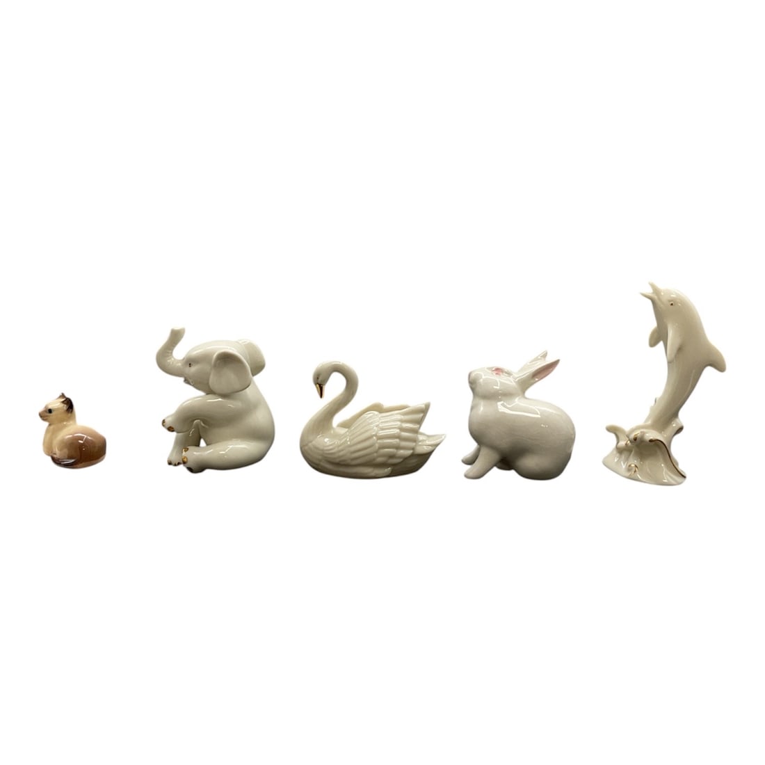 Lot of Five Porcelain Animal Figurines Inc. Lenox (1 of 6)