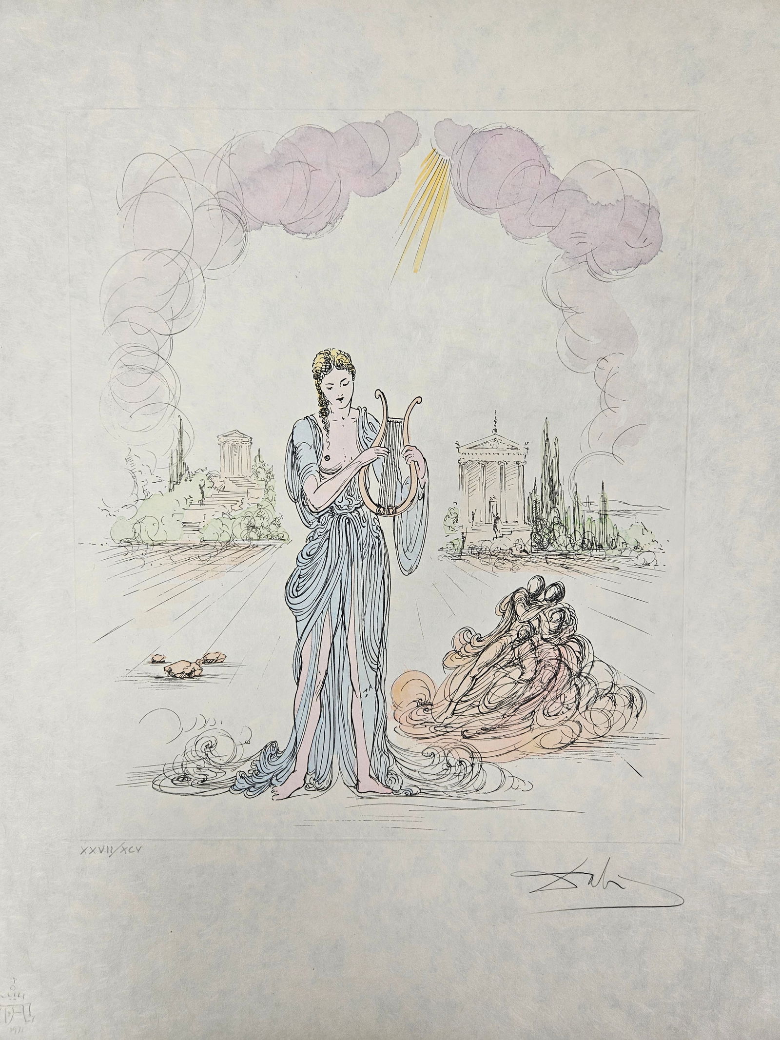 "Erato (Deesee de la Poesie Lyrique) (Erato (Goddess of Lyric Poetry)" by Salvador Dalí (Spain, (1 of 20)