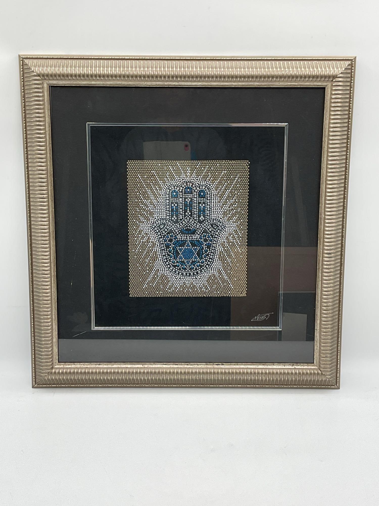 RARE Hamsa and Star of David Swarovski Crystal- Artist Mordechai (1 of 4)