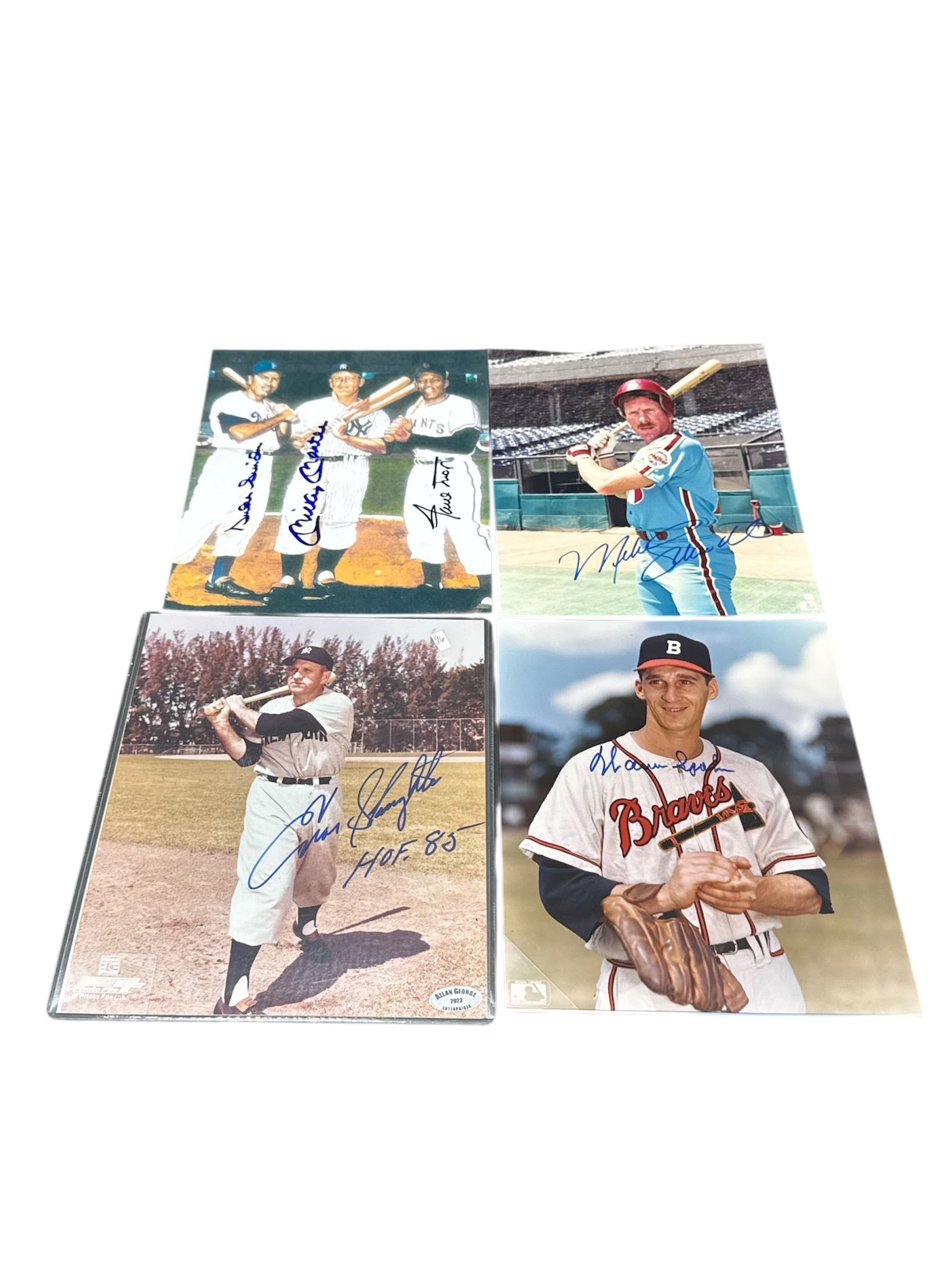 Group of Signed Baseball Player Photographs Including Mickey Mantle (1 of 3)