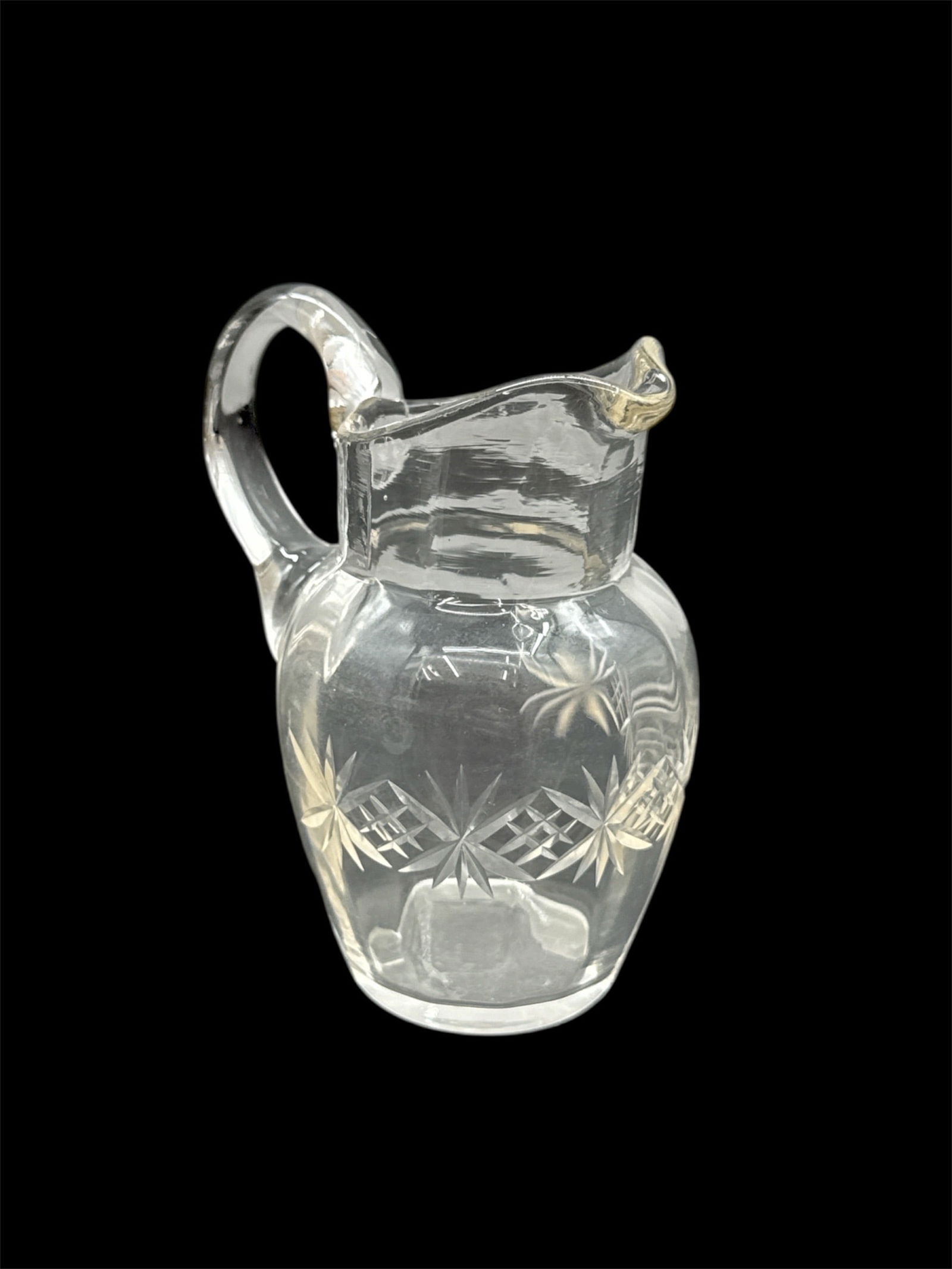 Cut Glass Miniature Pitcher (1 of 2)