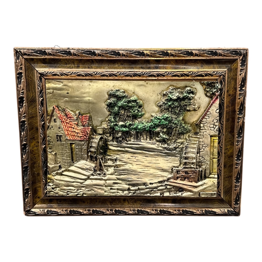 Vintage Framed Three Dimensional Metal Wall Art (1 of 4)