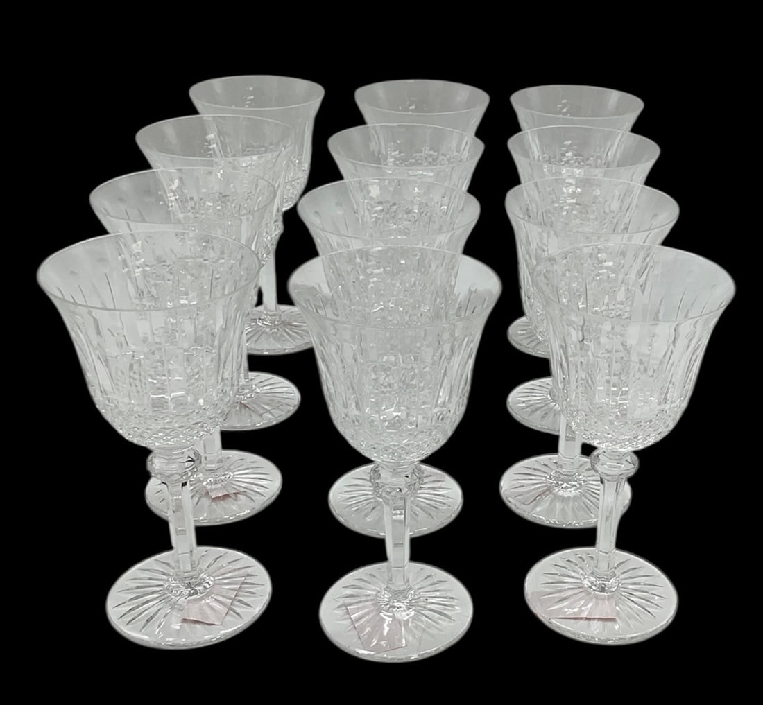 RARE set of 12 Saint Louis "Tommy" Crystal Stemware (1 of 5)