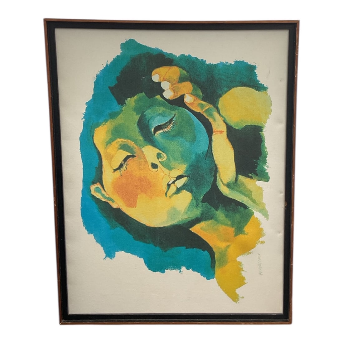 Oswaldo Guayasamín (Ecuadorian, 1919–1999) – "Cabeza" – Signed Fine Art Print (1 of 4)