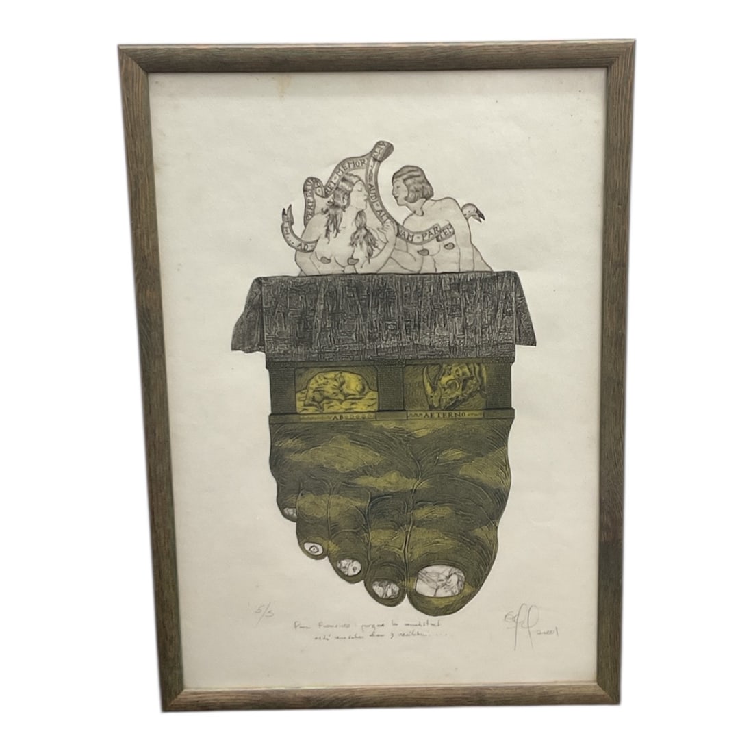 Eduardo Expósito (Cuban, b. 1963) – Limited Edition Etching with Hand-Coloring (1 of 5)