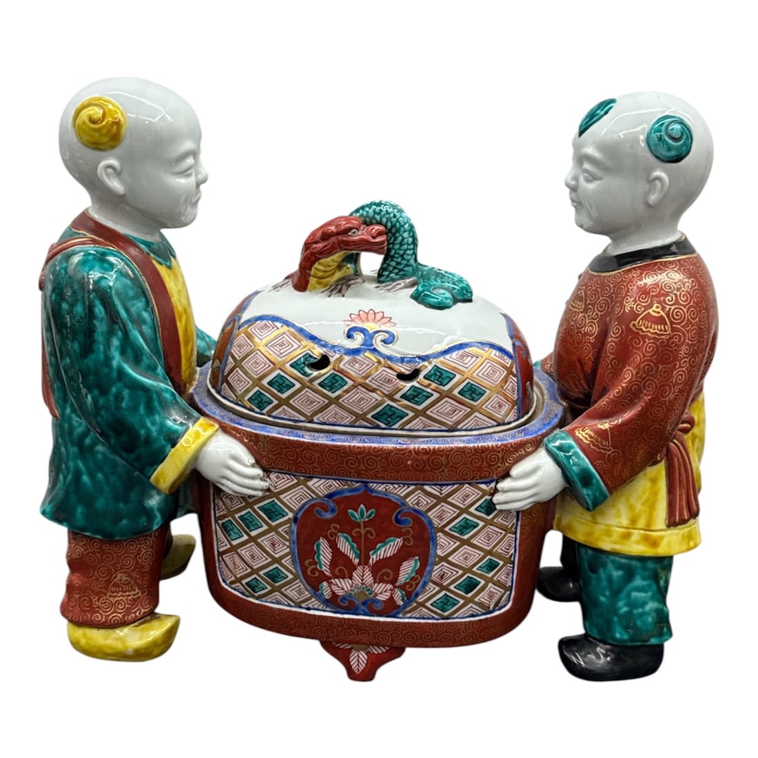 Samson Porcelain Chinoiserie Incense Burner (1 of 5)