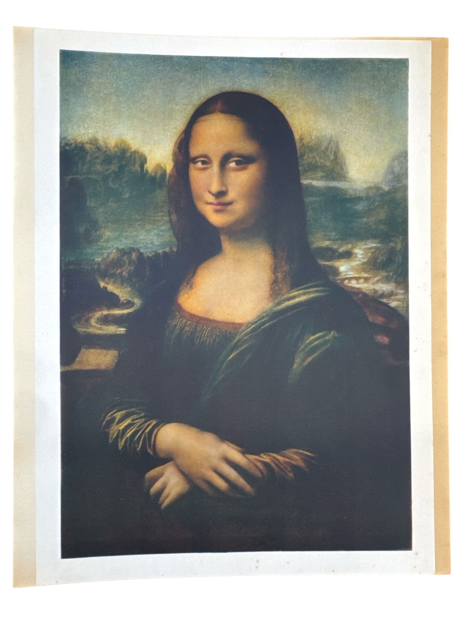 Vintage Full-Color Print after Leonardo da Vinci's "Mona Lisa" (1 of 2)