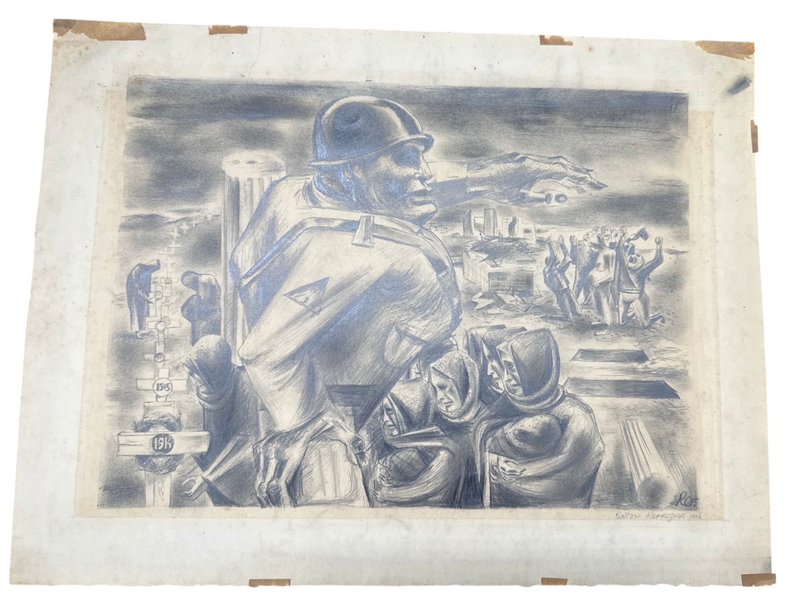 Anton Refregier (1905–1979) | The Shadow of Two Wars, 1946 (1 of 4)