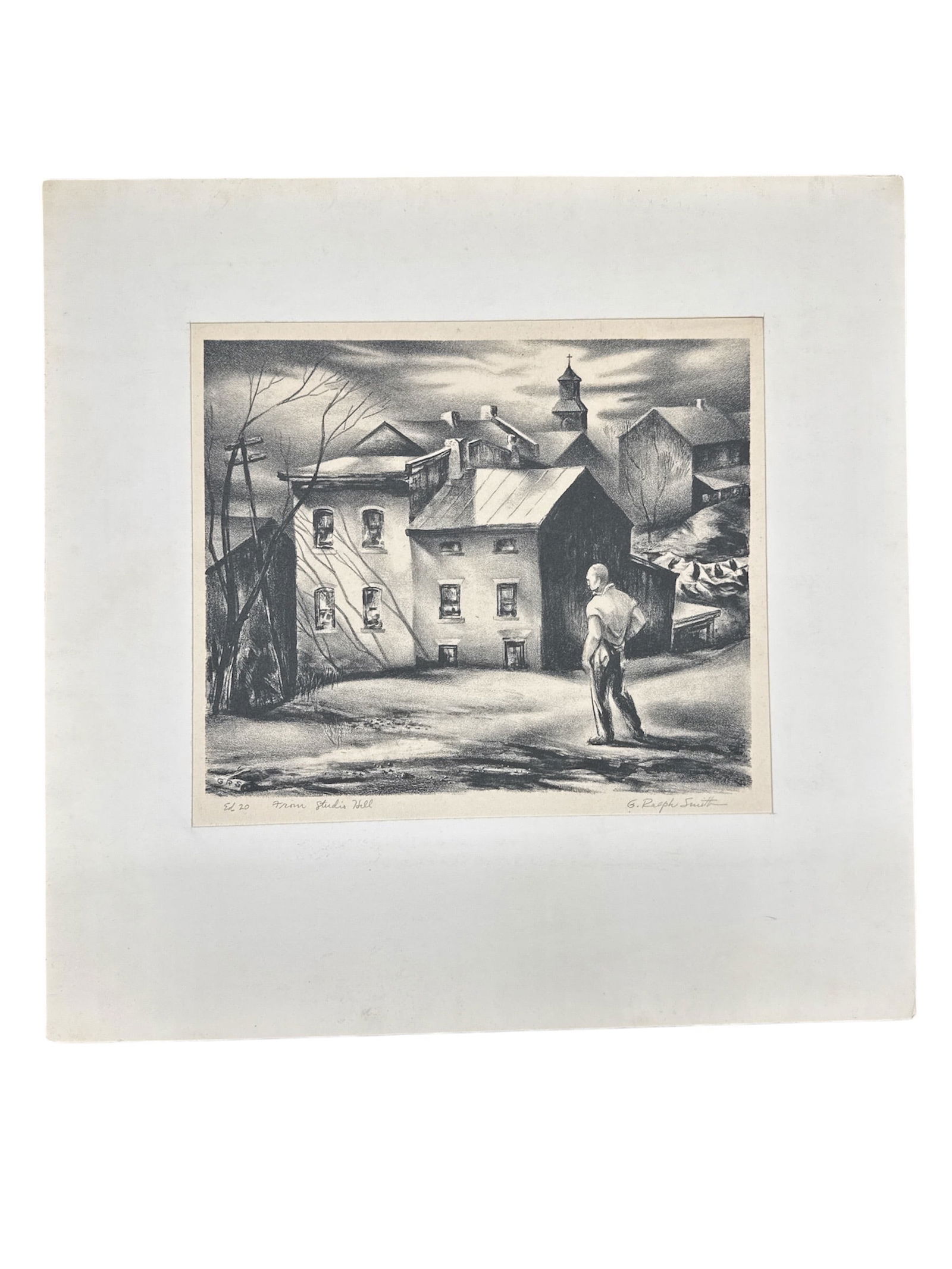 G. Ralph Smith Lithograph, "From Studio Hill" (1 of 3)