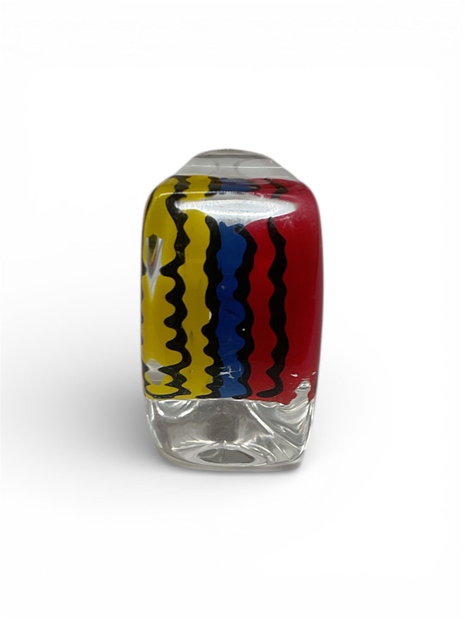 Modern Statement Ring with Multicolor Inlaid Design - 2
