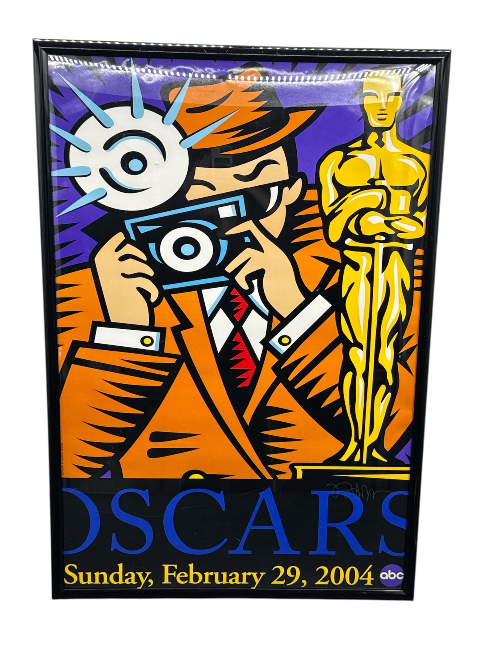 Original 2004 76th Annual Academy Awards Oscars Poster Pop Art by Burton Morris (American, b.1964) (1 of 3)