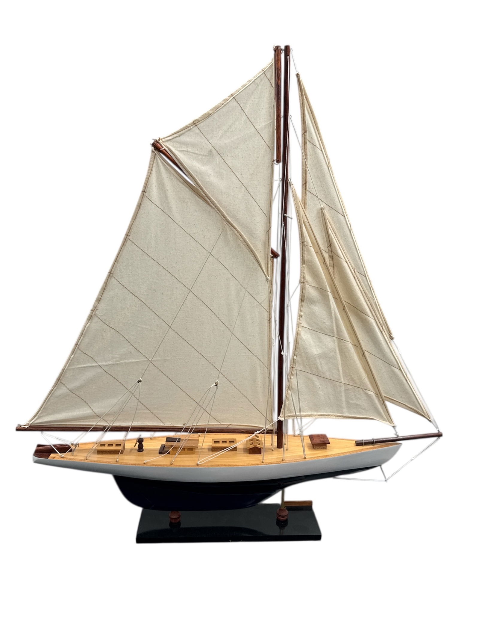 Decorative Model Sailboat with Rigging - 2