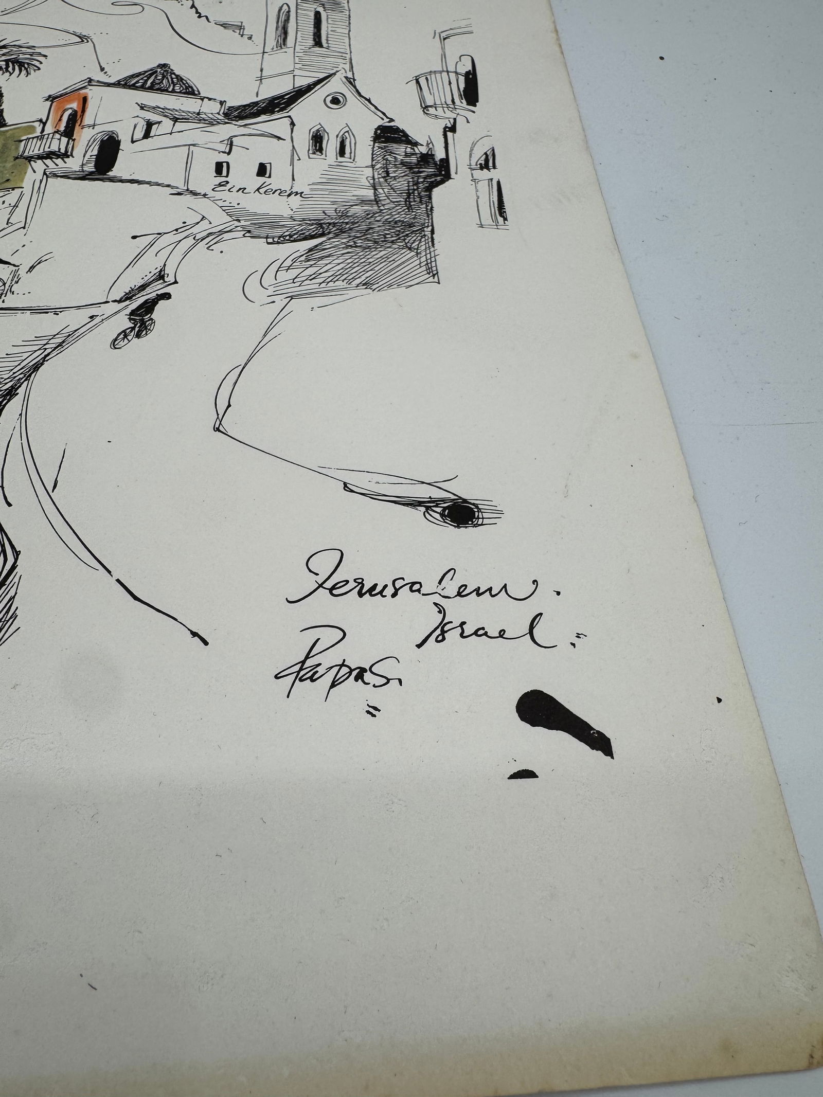 Jerusalem Israel, Signed by Papas - 2