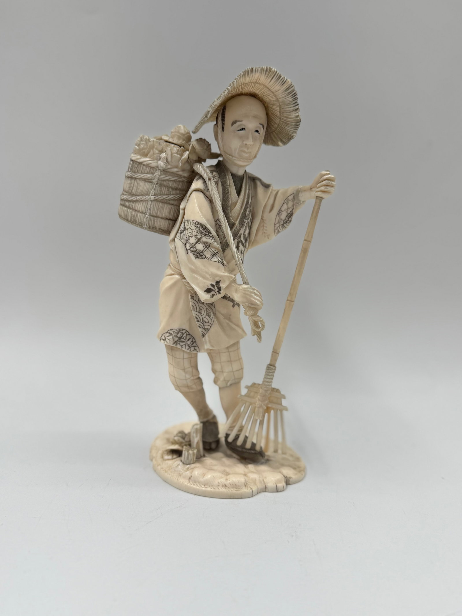 Japanese Carved Okimono Figure (1 of 3)