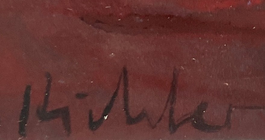 Signed Abstract Composition Framed Artwork - 3