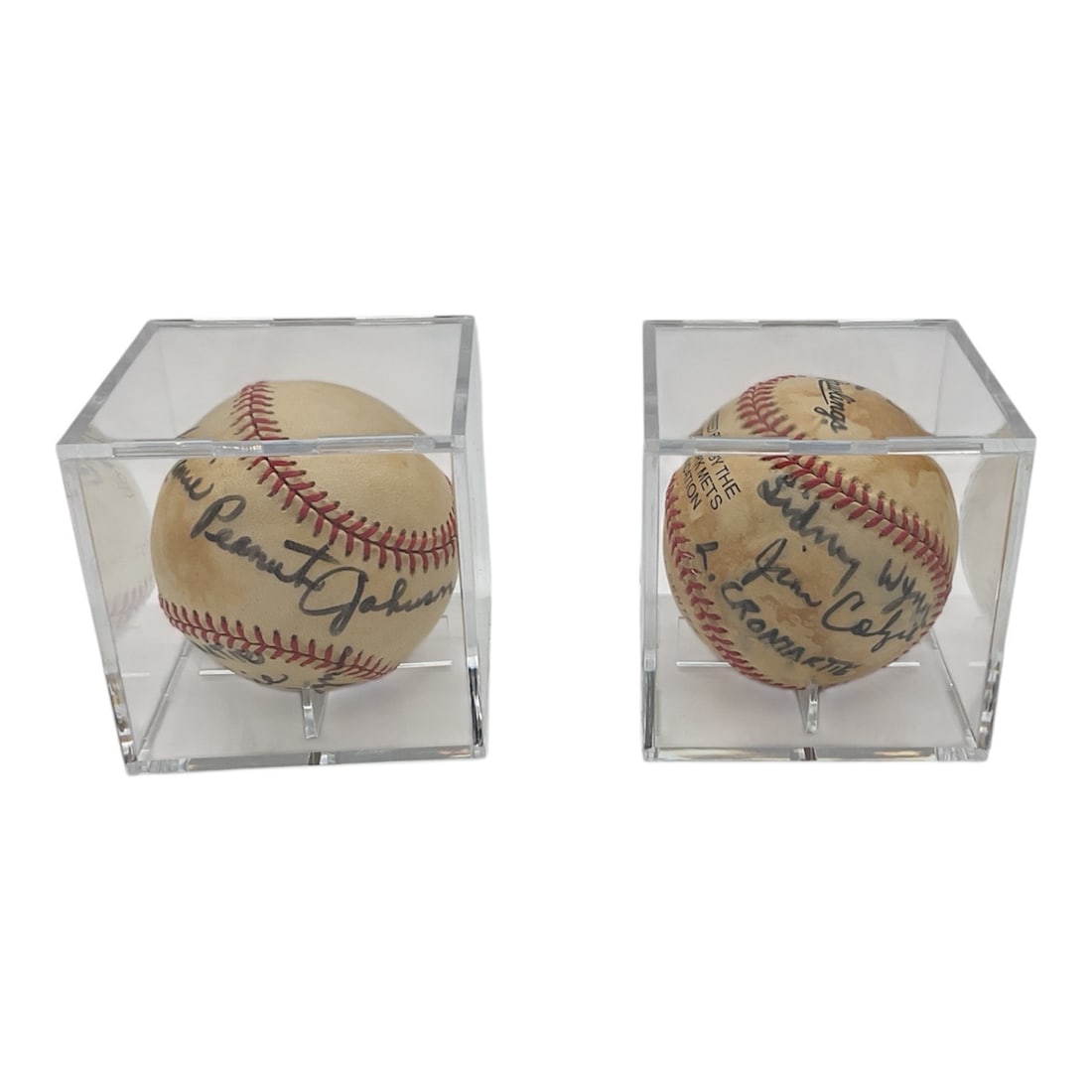 RARE Negro League Signed Baseballs Featuring Mamie Peanut Johnson and Others (1 of 7)
