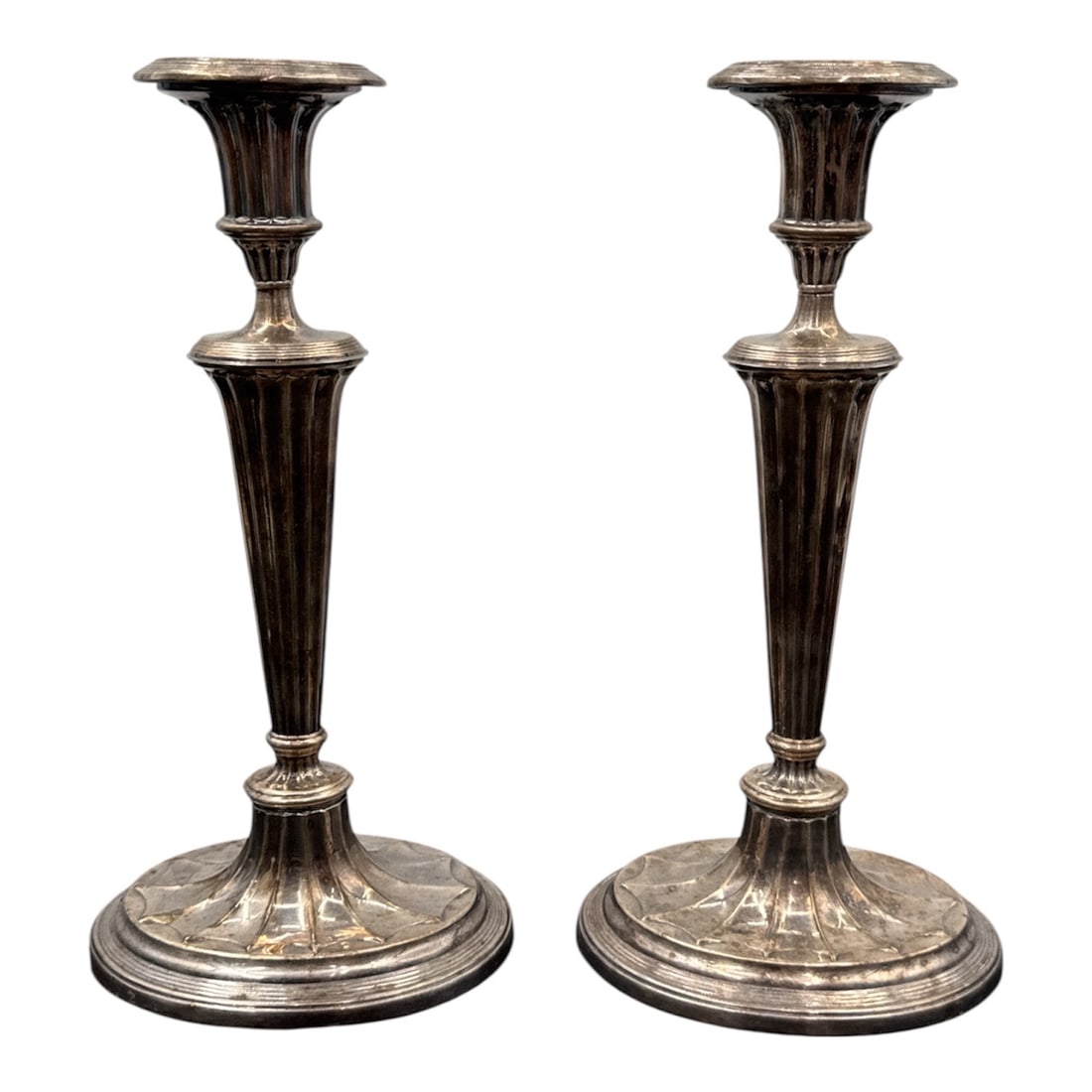 Pair of Silver Plate Candlesticks (1 of 2)