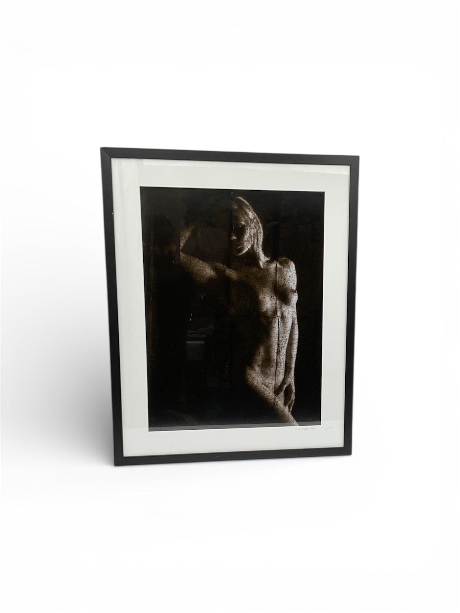 Bronze Nude Female Figurative Giclée Print: Figurative giclée print d
