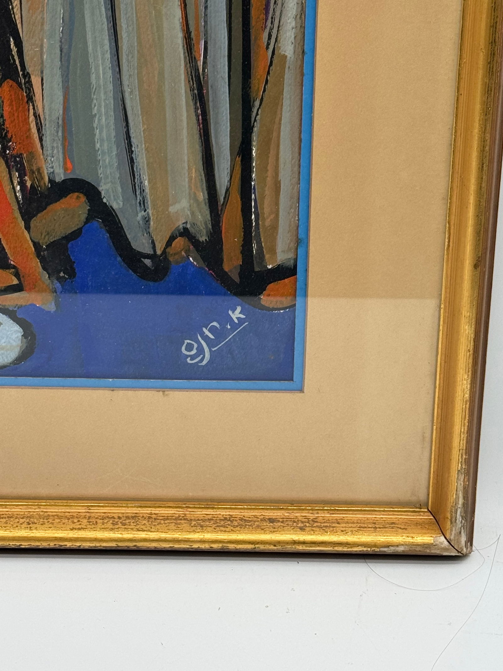 Abstract Interior Scene, Signed - 3