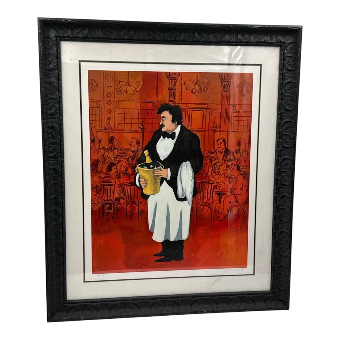 Guy Buffet Grand Cafe Limited Edition Serigraph Framed 33/595 (1 of 6)