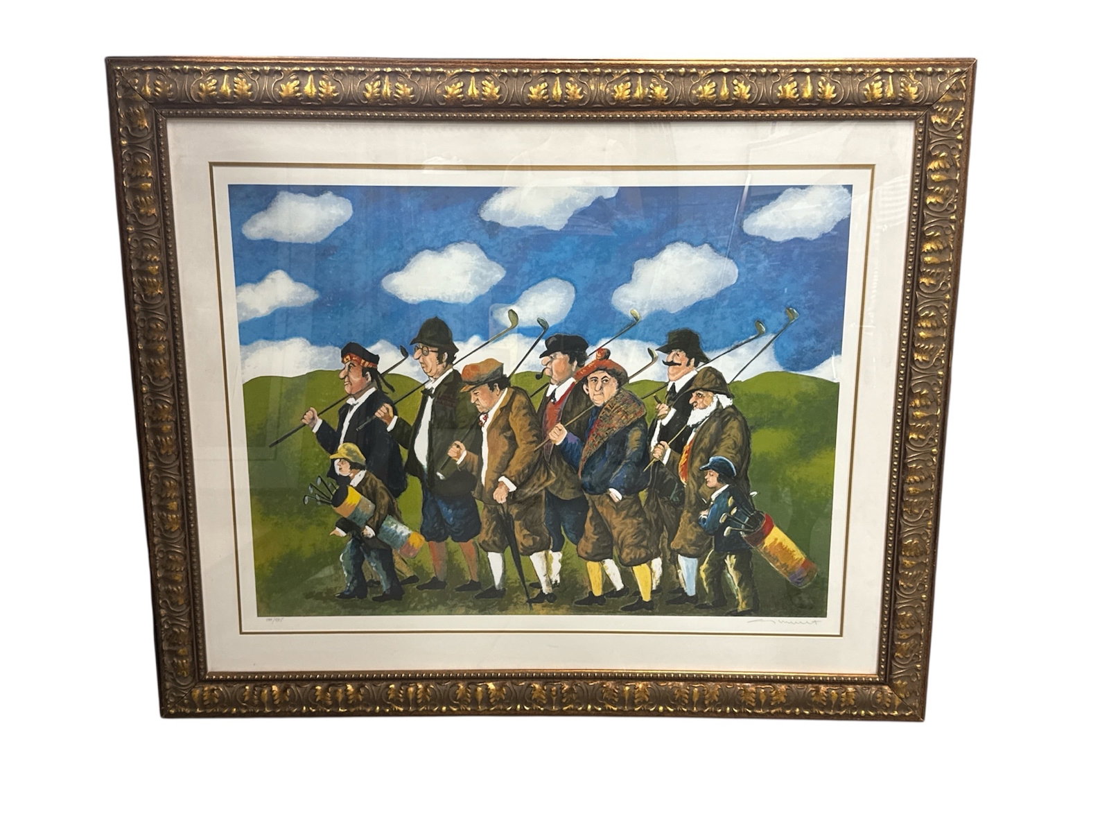 Guy Buffet Gang on the Move Limited Edition Serigraph Framed 289/595 (1 of 6)