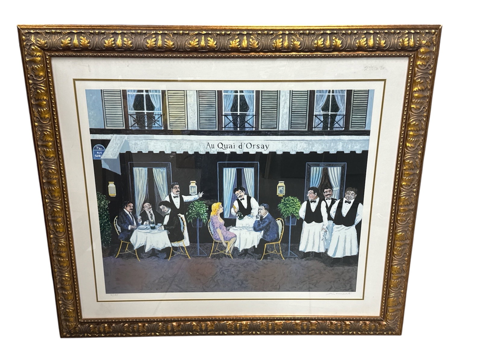 Guy Buffet Au Quai d’Orsay Limited Edition Serigraph Framed 32/595 (1 of 6)