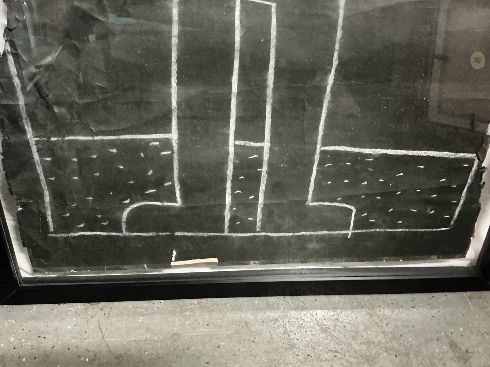 ORIGINAL "Man with Glowing Heart" by Keith Haring (American, 1958-1990) Subway Drawing - 4