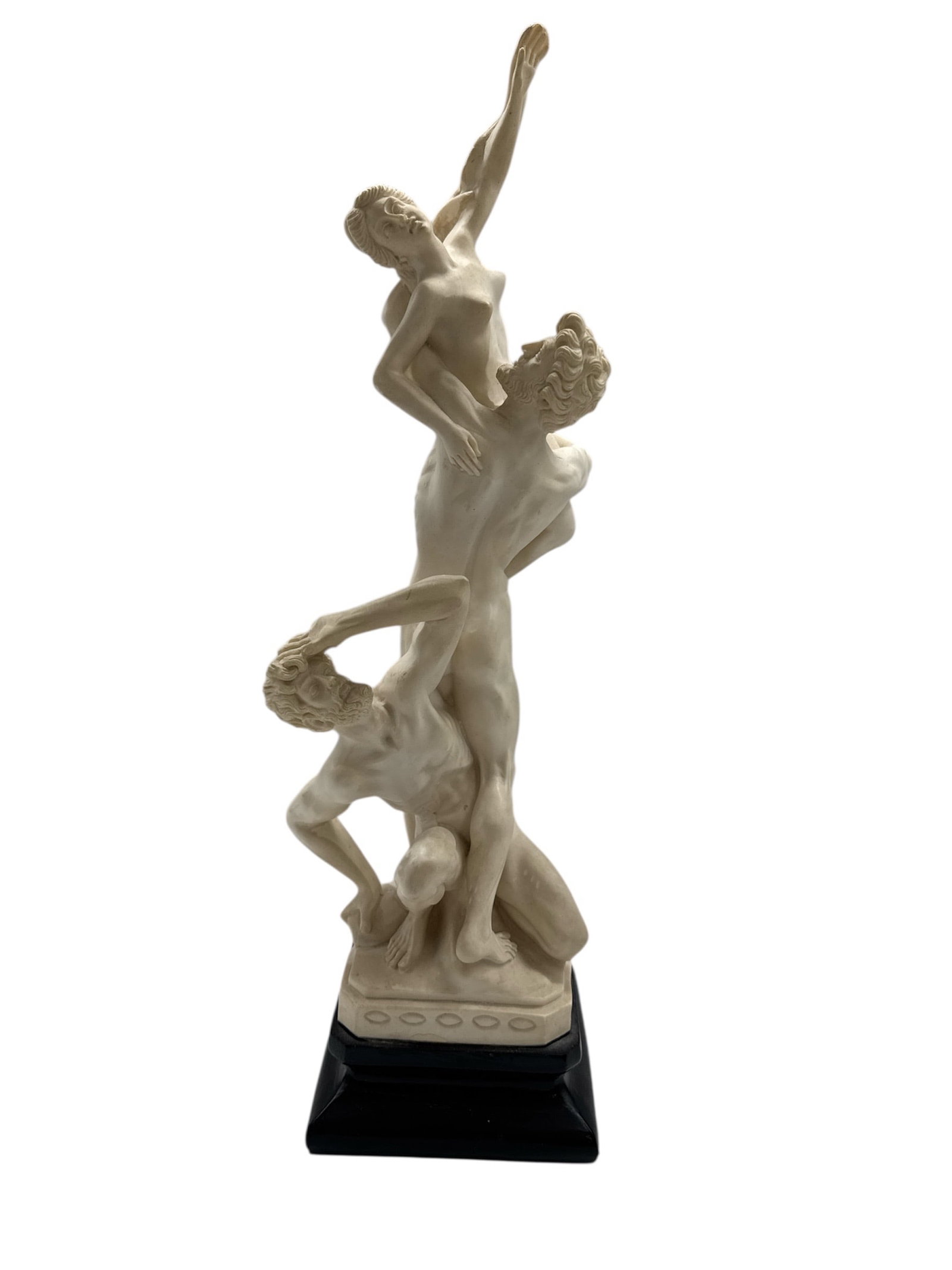 Giambologna "The Abduction of the Sabine Women" statuette by Giuseppe Armani: Description: This magnificent, limited-edition Giuseppe Armani porcelain sculpture is a faithful reproduction of Giambologna's iconic Mannerist masterpiece, The Abduction of a Sabin