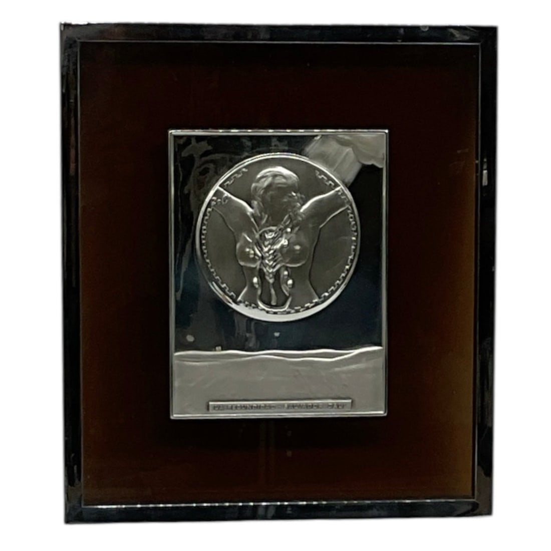 “La Fecundidad?? by Salvador Dalí, Sterling Silver (925) Relief Plaque: escription:Decorative sterling silver relief plaque titled “La Fecundidad”