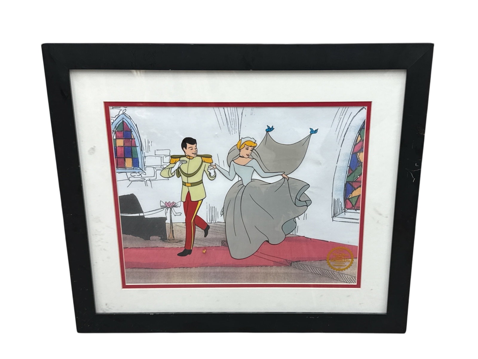 Disney Cinderella Ballroom Dance Limited Edition Serigraph: Description:Limited edition Disney serigraph depicting Cinderella dancing with Prince Ch
