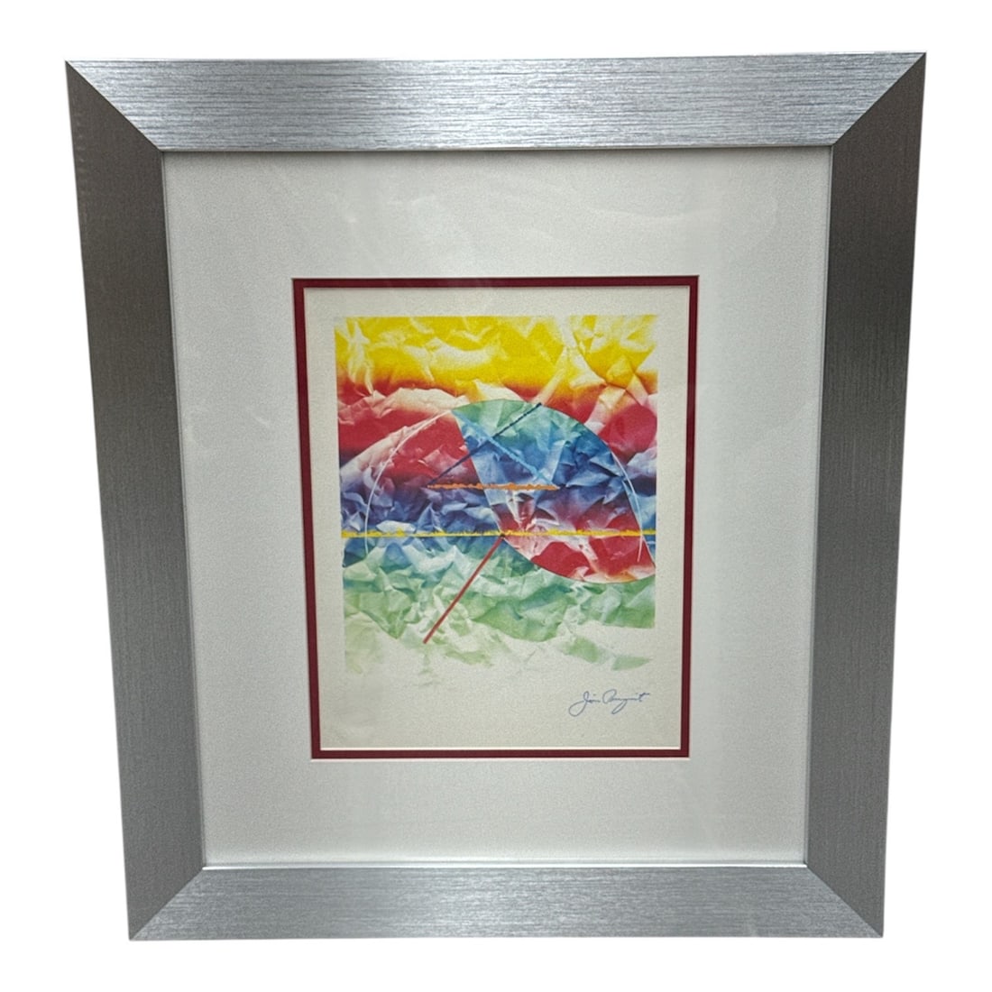 “L’Olfatto?? Jim Rosenquist (American, 1933–2017) BolaffiArte Print: Description:Colorful abstract print after Jim Rosenquist, titled